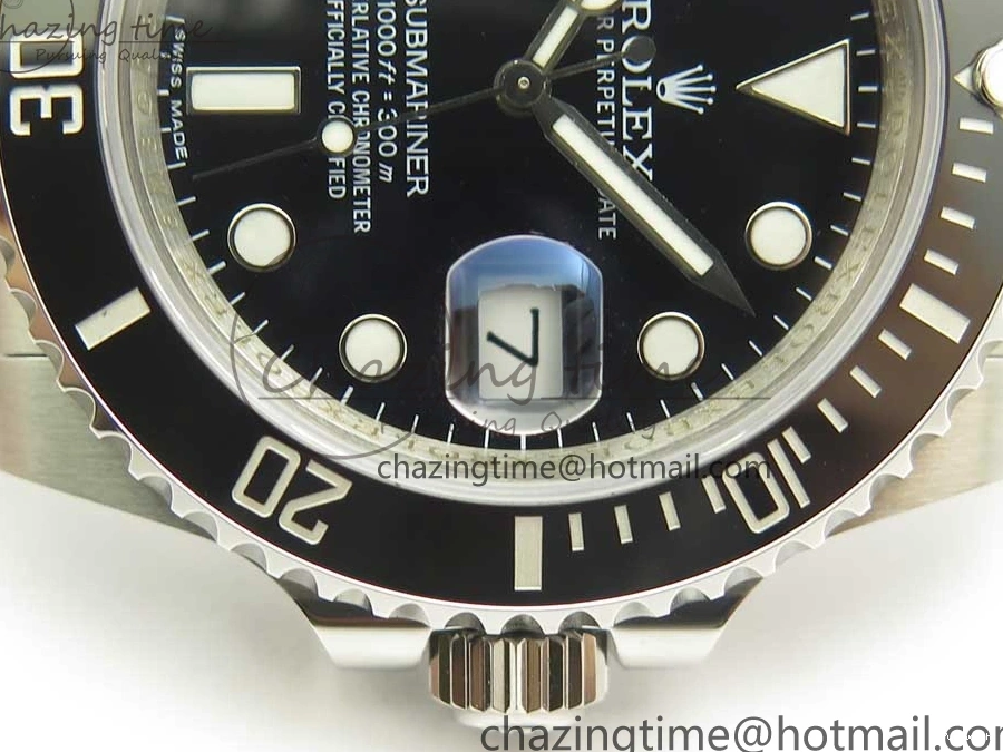 on SS Edition Bracelet 1:1 Best VR3135 Black 904L Ceramic VRF Submariner 116610 LN 0116